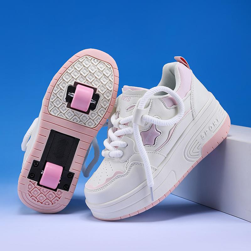 TUINANLE Обувь для катания на роликах, детские кроссовки на колесах, детские роликовые коньки, уличная спортивная обувь для девочек и мальчиков, подарки для детей