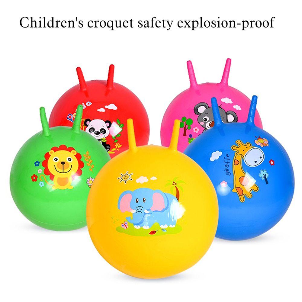 With 2 Handles Outdoor Sports Inflatable Toys Bouncing Balls Hop Ball Kids Space Hopper