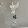 SUNCATCHER Радужная кристальная птица в виде колокольчика на окно