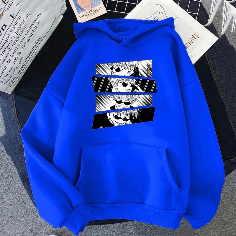 Jujutsu Kaisen Anime Print Hoodie Autumn Winter Sweatshirt Unisex Hoodie Crewneck Sweatshirts Harajuku Tops Long Sleeve Clothes