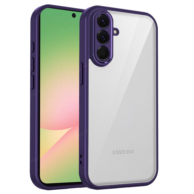 Прозрачный силиконовый чехол для Samsung Galaxy A57 A37 A27 A17 A07 GalaxyA57 Задняя панель из ПК Бампер из ТПУ Ударопрочный Прозрачный чехол для телефона