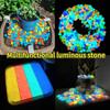 100-300pcs Luminous Stone Fluorescent Gravel Pebbles Aquarium Fish Tank Garden Decoration In The Dark Glowing Stones