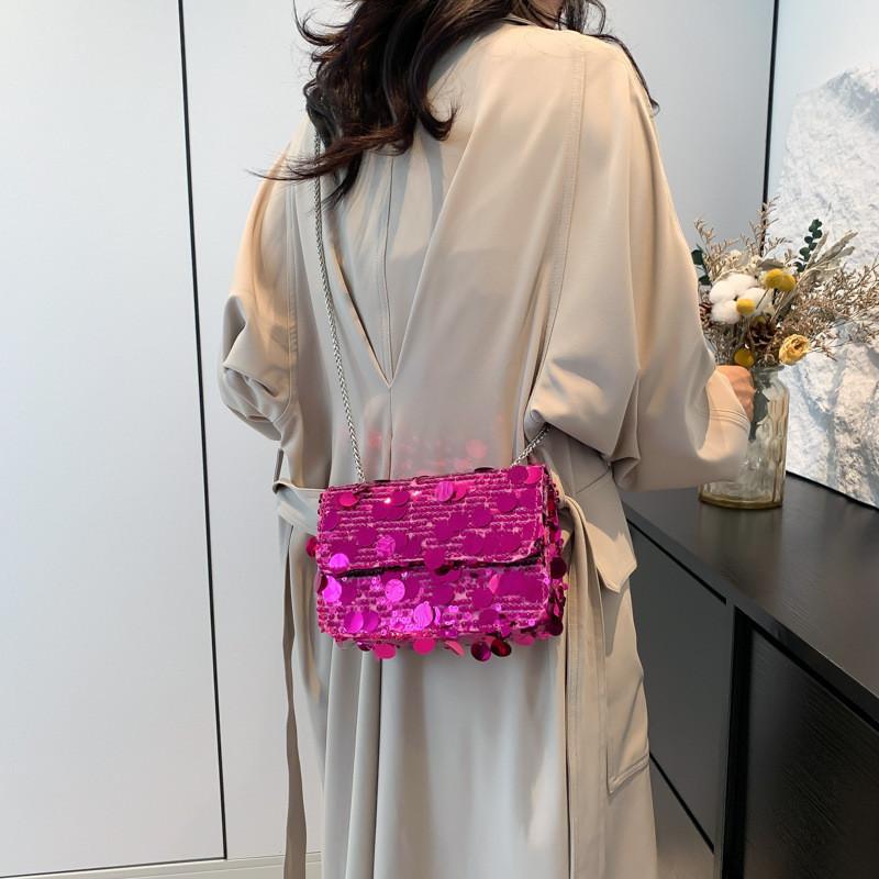 Trendy 2024 Women's Sequin Crossbody Bag Fashionable Shoulder Bag For Daily Use