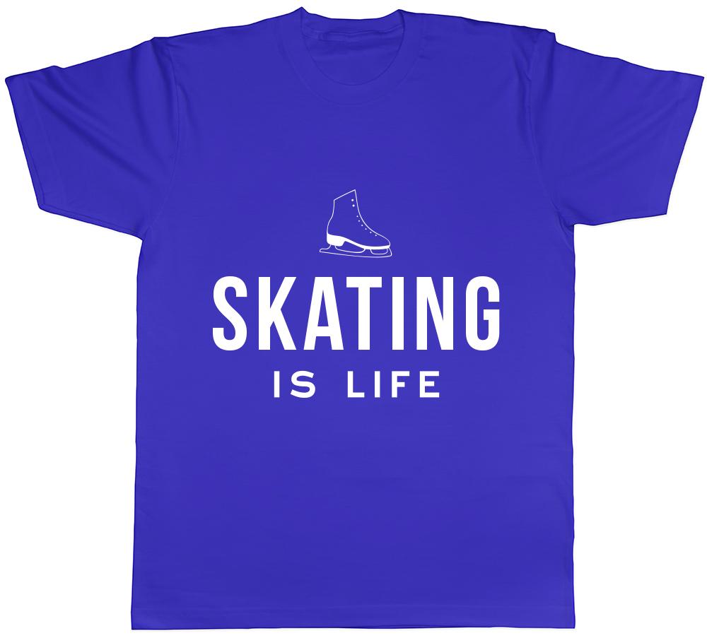 Ice Skating is Life Unisexs Unisexs Ladies TShirt Tee