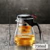 Термостойкий с заварочным устройством из нержавеющей стали, прозрачный чайник, 750 мл/900 мл/1000 мл/1800 мл, стеклянный заварочный чайник, бытовая чайная утварь, заварочное устройство для чая
