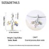New White Copper Plated 925 Silver Pendant Religious Virgin Angel Three-Piece Diy Jewelry Accessories Bracelet