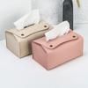 Household Pu Leather Tissue Box, Desktop Decoration, Suitable for Dining Room, Living Room, Kitchen, Tissue Storage Box