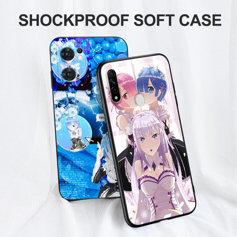Black Tpu Case For Realme 9 Pro Plus 9i GT Neo2 Narzo 10A 20A 20 30 30A 50A 50i 4G 5G Ram Rem Anime Cartoon