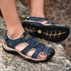 Летние мужские сандалии Легкие и повседневные прогулочные туфли Для дома, сада, улицы, пляжа Мужские туфли на резиновой подошве, нескользящие, большого размера