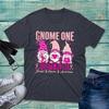 Gnome One Fights Alone Breast Cancer Awareness TShirt Pink Warrior Unisex Top