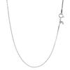 LEGAN Platinum Chain Necklace Venetian PT850 Width Maximum 45cm Length Adjustable Anniversary Birthday Women Made In Japan 1.0mm
