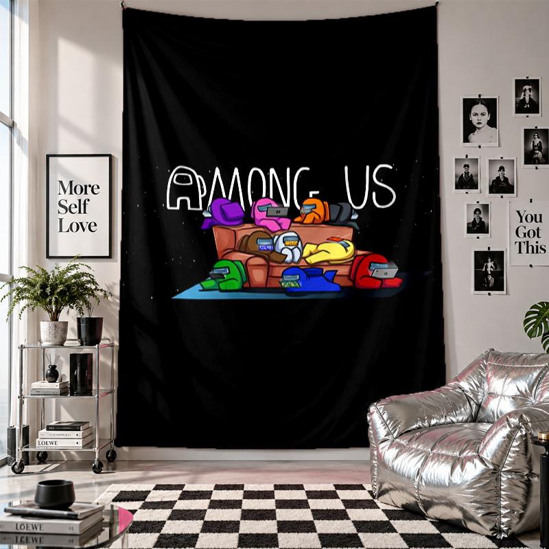 Wall TapestryAmong Us Art Hanging Cloth Decorative Background Cover for Room Decoration