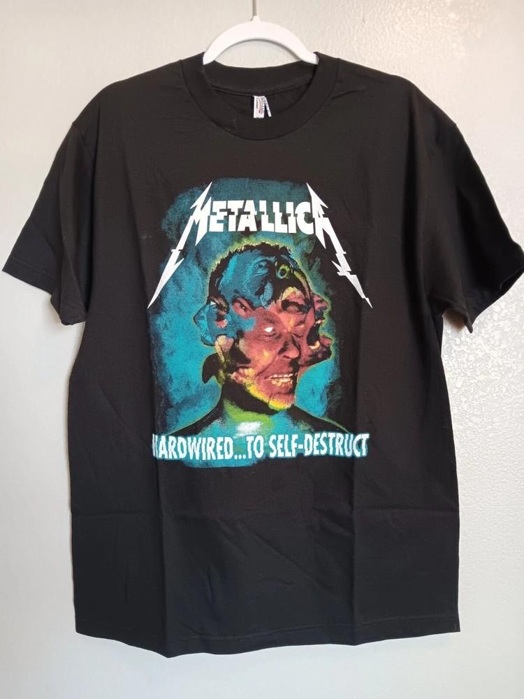 Metallica WorldWired Tour 2017 Репринт Альбома Hardwired S-4XL Унисекс Футболка