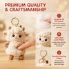 Lucky Lamb Mascot Plush Zodiac Sheep Pendant Mascot Bag Charm  Chinese New Year