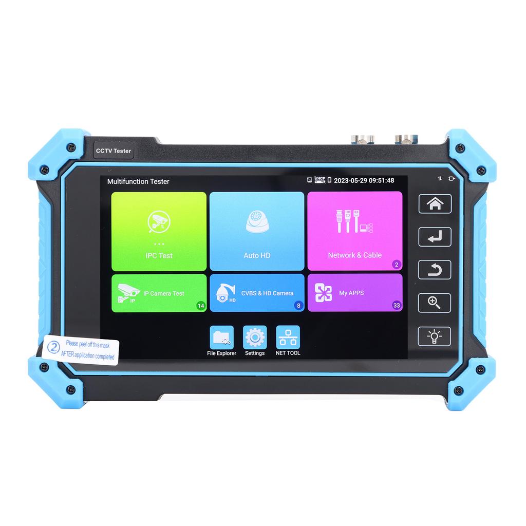 IPC5200Plus Тестер коаксиального видеонаблюдения .4-дюймовый сенсорный экран Автоматический тестер HD-видеомонитора для AHD CVI