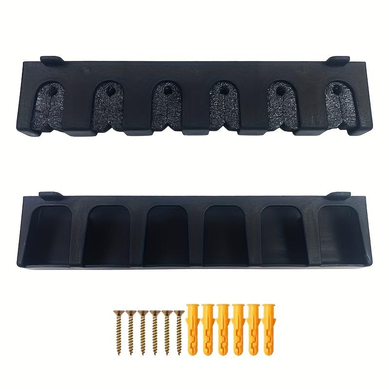 1 пара настенных кронштейнов для удочек, настенный кронштейн для удочек из АБС-пластика, ручка из пенопласта, многослотовый дизайн для хранения удочек и рыболовных инструментов