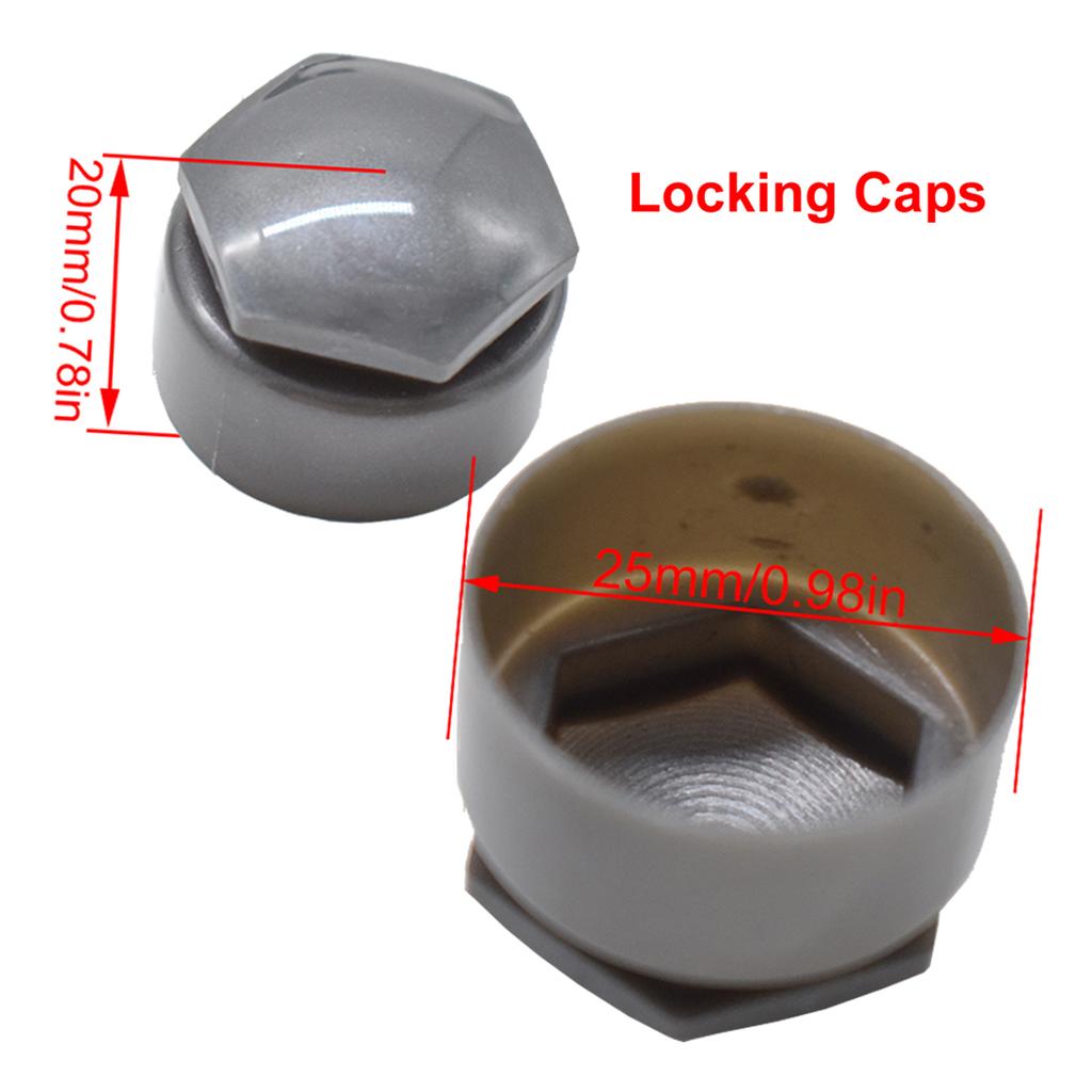 24x25 мм автомобильные гайки для колес, колпачки, аксессуары, автомобильные ступичные винты, защита от ржавчины, автомобильные болты, шпильки, крышка серого цвета для A4 A5 A6 A7 Q3 Q5 TT R8