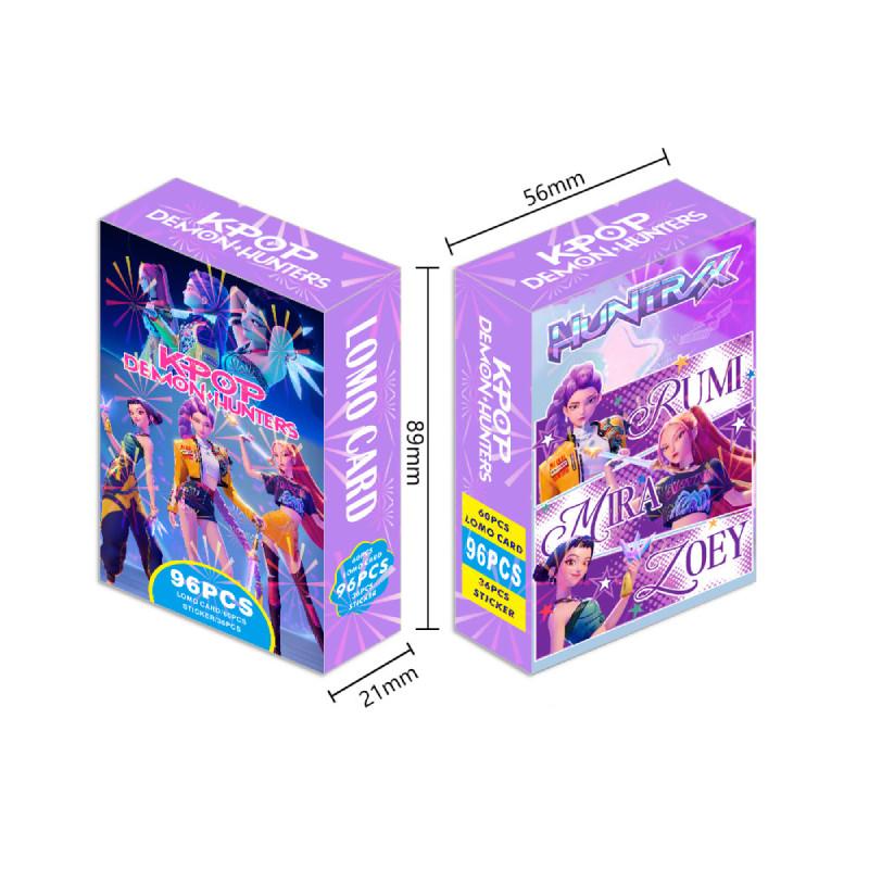 Коллекционный набор фотокарточек K-pop «Охотники на демонов» с яркими иллюстрациями персонажей