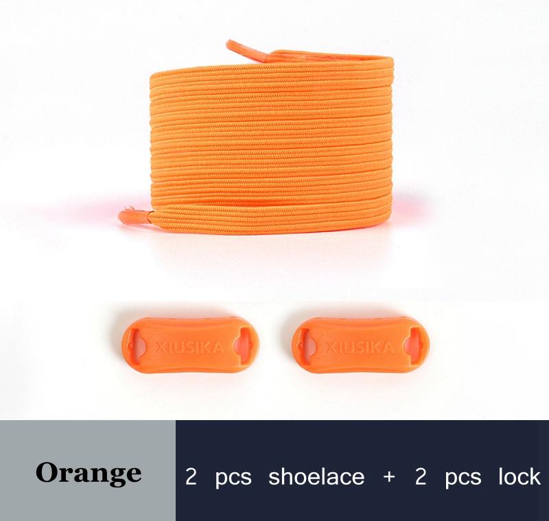 NO.8 2022 New No Tie Shoe Laces Elastic Laces Sneakers Flat Shoelaces Without Ties Kids Adult Quick Shoe Lace Rubber Bands for Shoes