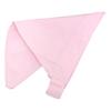 Children's Triangle Scarf with Elastic, Solid Color, for Boys and Girls, School Lunch Apron, Pink, Size 52-58cm, 510484