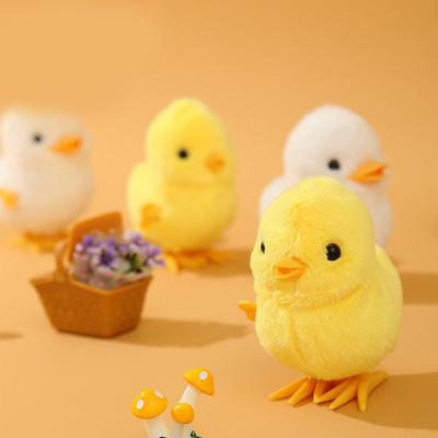 Заводная плюшевая игрушка с высокой имитацией, декоративная мягкая текстура, заводной механизм, прыжки, прогулка, игрушка-утка для фестиваля