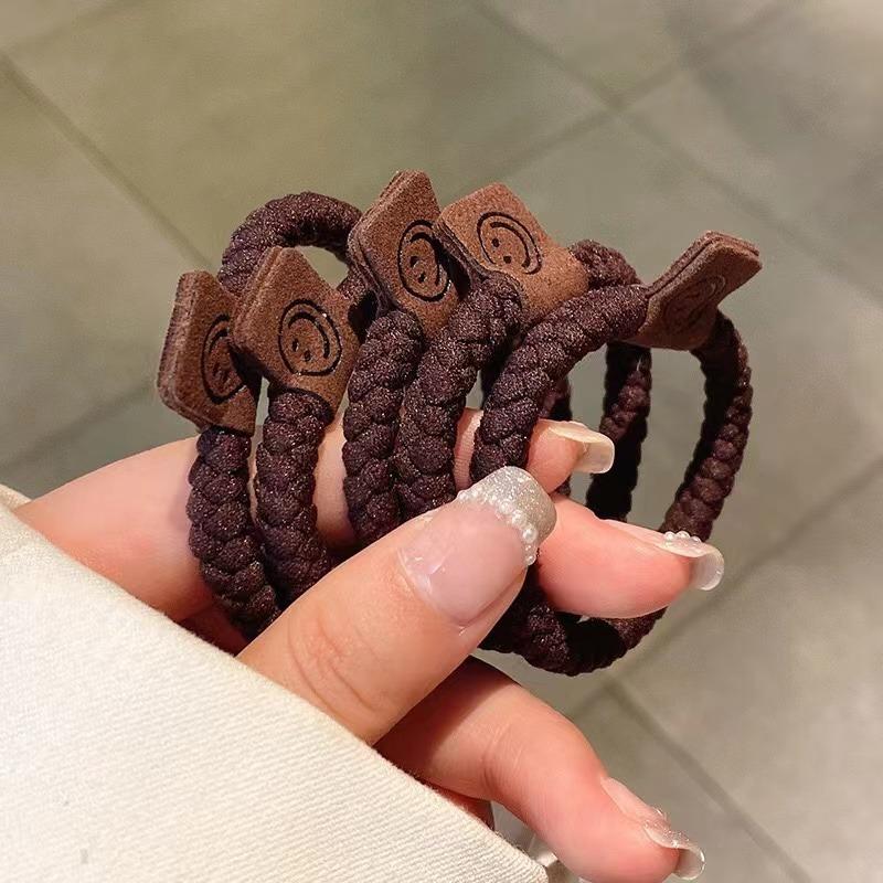 Минималистский набор резинок для волос Twist, мягкие, эластичные, повседневные, универсальные резинки для волос с хвостиком