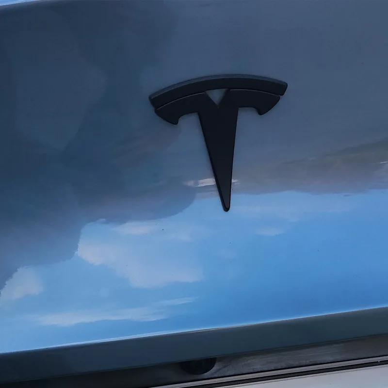 Для Tesla Model 3 ModelY Металлический сплав Автомобильный Передний Значок Капота Задний Багажник 3D Наклейка Замена Значка Аксессуары