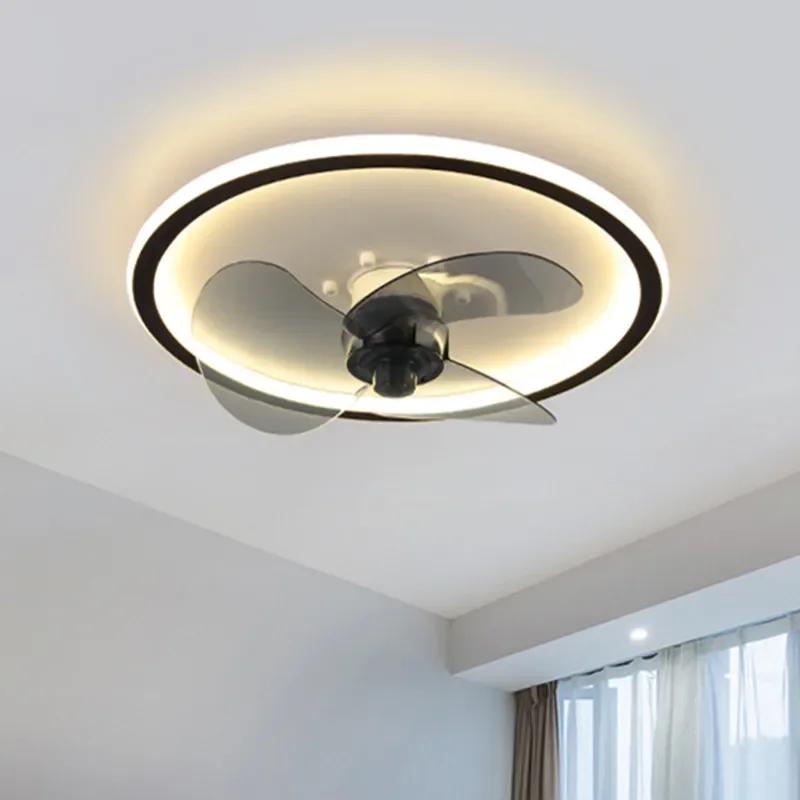 Nordic Modern Ceiling Fan Light Intelligent Remote Control Frequency Conversion Wind Fan-lamp Спальня Гостиная Кухня Ресторан