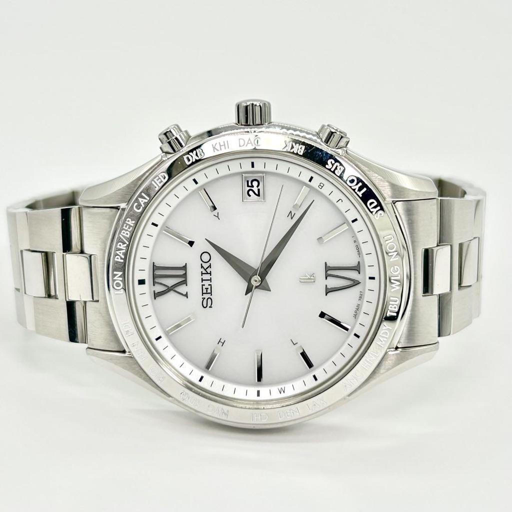 [USED] SEIKO LK Lucia World Timer Solar Radio Controlled Wristwatch
