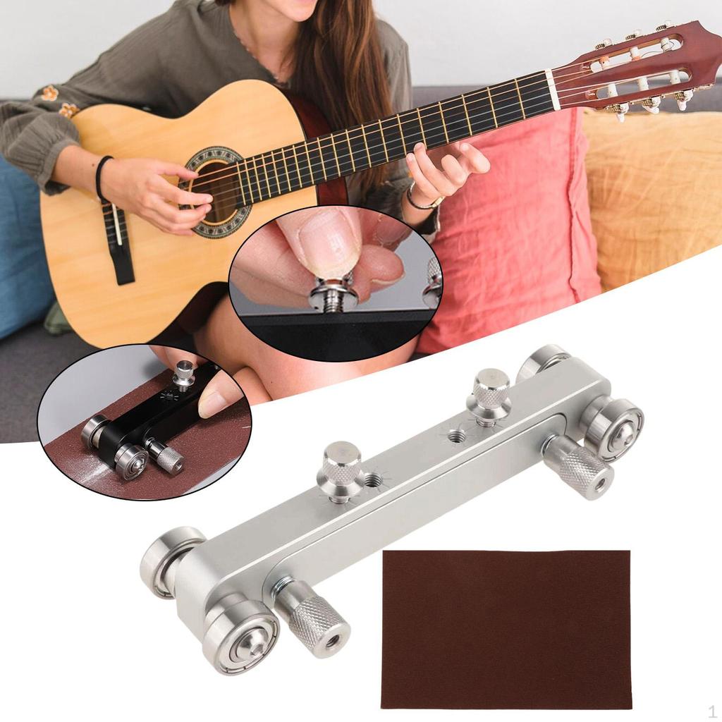 Guitar Bridge Saddle Nut Sander Adjustment Screws Compact Daily Essential Professional Luthier Tool