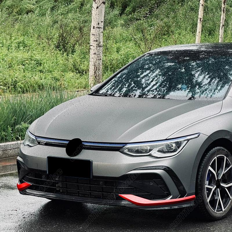 For Volkswagen Golf 8 MK8 GTI R-Line 2021 2022 2023 2024 Automobile Fang Style Front Bumper Air Knife Body Modification Kit