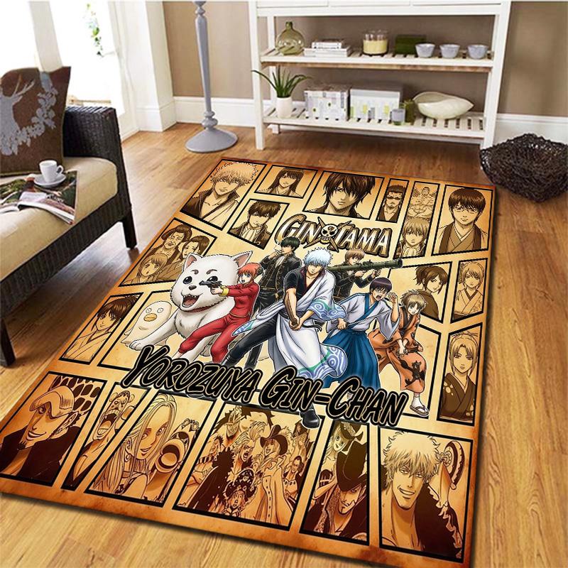 Gintama Carpet Rug For Living Room Bedroom Home Sofa Decoration Kids Play Nonslip Floor Mat