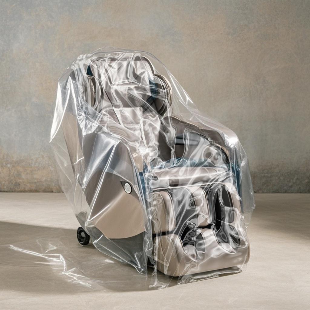 PE waterproof Massage Chair Cover Transparent Dustproof Furniture Covers Anti-scratch Storage Case Modern