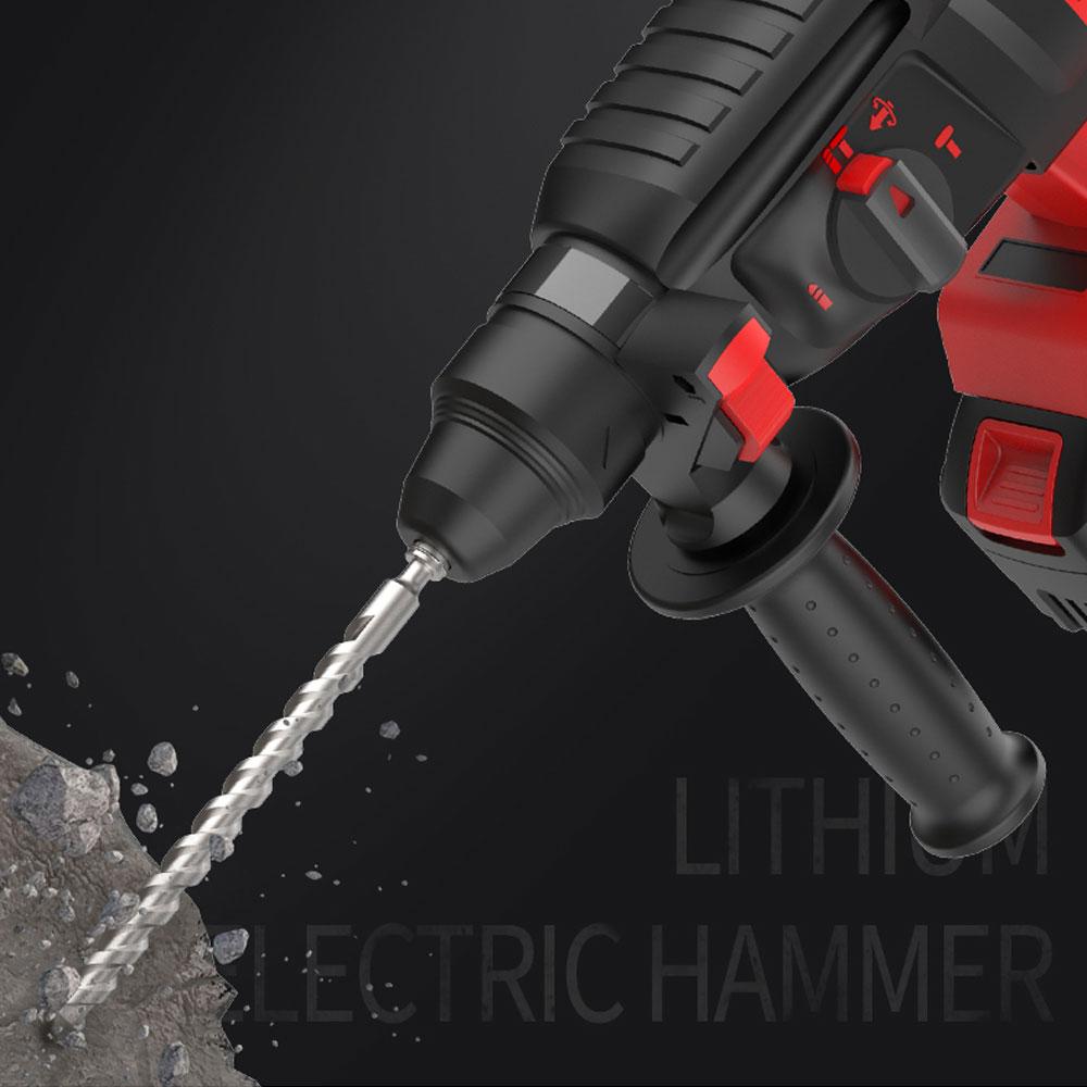 NAWIN 300N/M Аккумуляторный перфоратор Бесщеточный медный двигатель Перезаряжаемый ручной электрический инструмент Перфоратор Ударная дрель