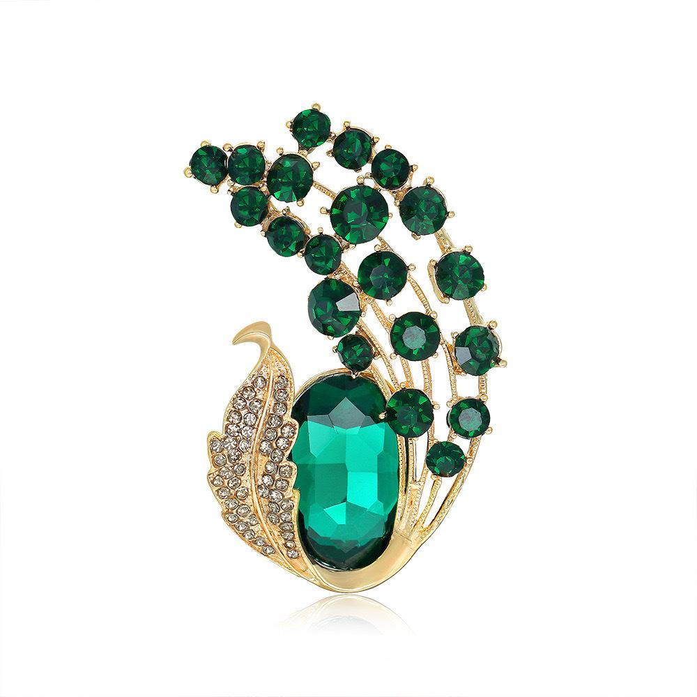 Fashionable Crystal Ladies Crystal Flower  Brooch Irregular Winding Brooch Gift Commemorative Geometric Pin Accessories For Women PD1969