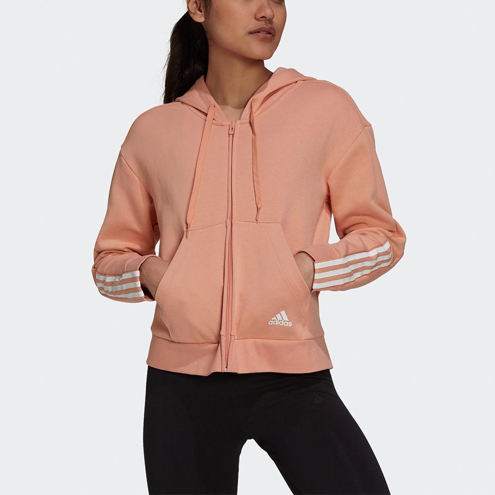 adidas Куртка с капюшоном на шнурке Женские куртки Розовый H07804