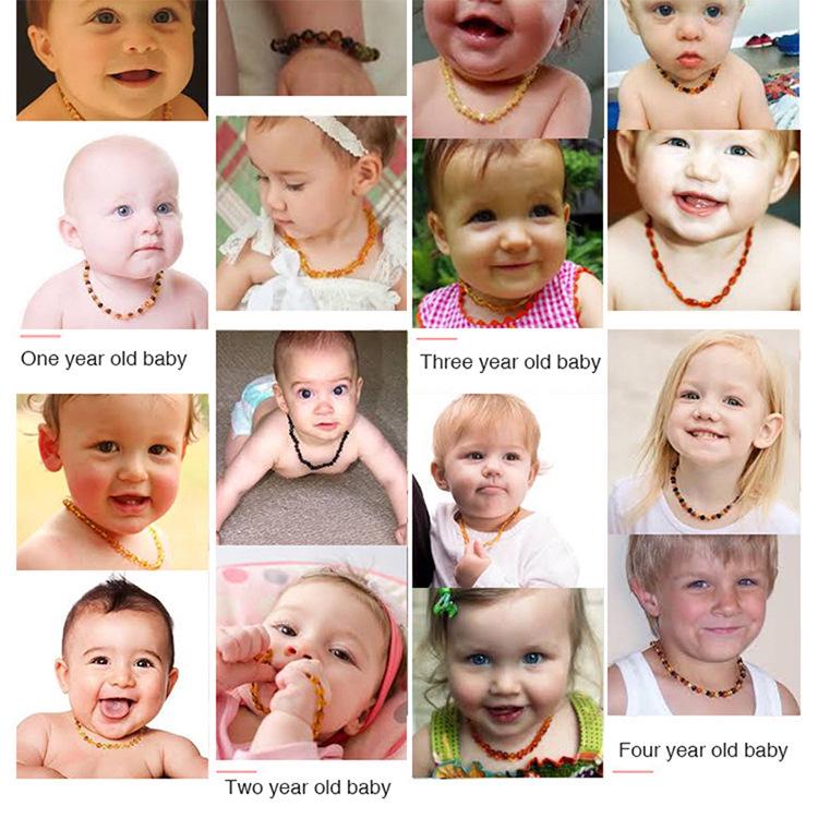 Children's Natural Baltic Amber Baby Bracelet - Irregular DIY Design