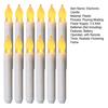 6/12Pcs LED Electronic Candle Battery Operated Flameless Candle Realistic Flickering Flame Holiday Atmosphere Candle