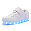 Rechargeable Korean Style Luminous Dance Sneakers for Kids - Fashionable Light-Up Sports Shoes for Children