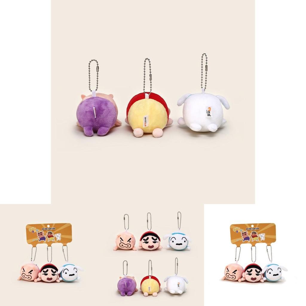 Плюшевый брелок Crayon Shin Chan, набор со штабелируемыми персонажами для детей и коллекционеров