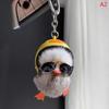 Cute Plush Little Yellow Duck Cartoon Keychain Bag Ornaments Car Trinket Plush Toy Phone Hanging Accessories