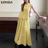 VONDA Женские летние комплекты с круглым вырезом и бретельками из юбок