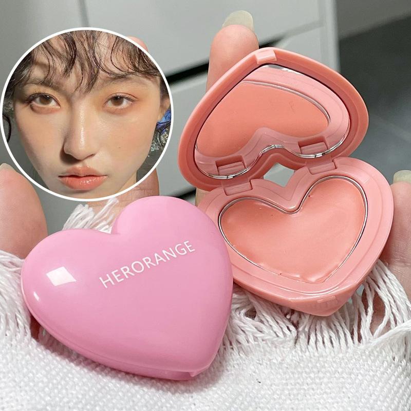 Heart Blossom Одноцветные румяна Love Blush Полупрозрачные с тонким естественным ощущением для контуринга