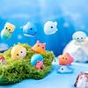 10/20Pcs Mini Ocean Resin Animals Tiny Sea Animals Figurines Mini Fish For Diy Fairy Garden Glass Container Potted Plant Decor