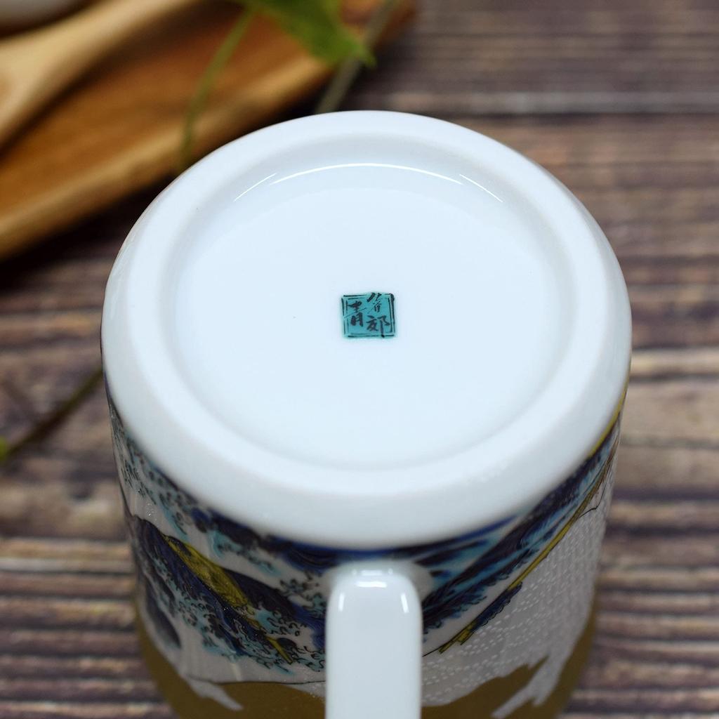 Кружка Waza no Kura Kutani Ware Керамика Hokusai Wave, роскошная брендовая посуда, сделанная в Японии, подарок на праздник Kishou