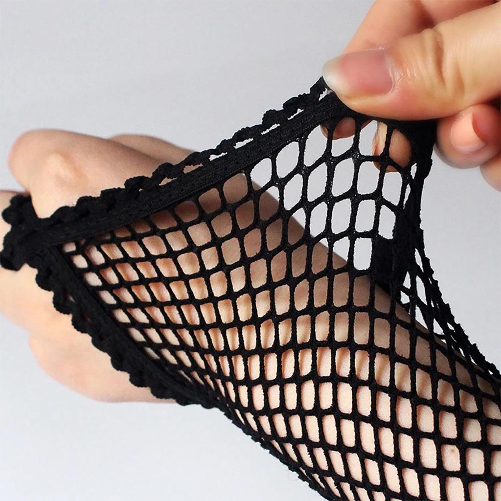 Women Fashion Fishnet Fingerless Long Gloves Leg Arm Cuff Party Wear Fancy Dress for Womens Sexy Beautiful Arm Warmer