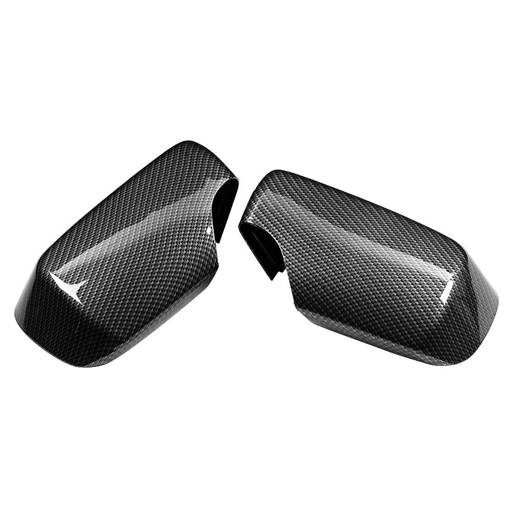 Carbon Fiber Style Door Wing Mirror Protector Add on Side Rearview Cover Fits for E46 1998 2005