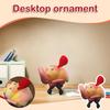 Flocked Swiveling Seat Ornament For Cars, Offices, And Desktops , Decompression Ornament