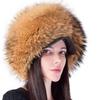 Fox Fur Hat Female Winter Leather Brim Fur Ethnic Style Mongolian Hat Ear Protection Northeast Skiing Korean Version Cycling