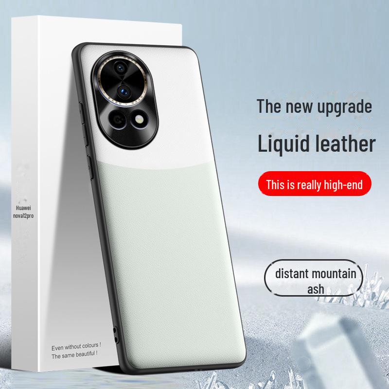Защитный чехол из жидкой кожи для Huawei Nova 12 Pro от падений